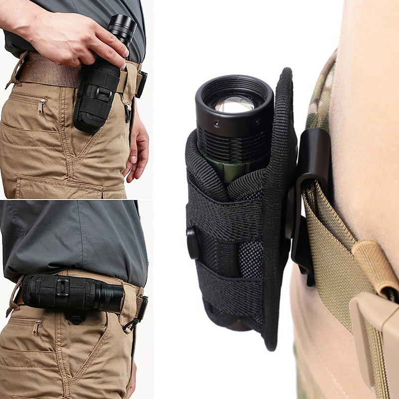 Men Accessories Kit Bag - 전술 손전등 파우치 벨트 토치 백,