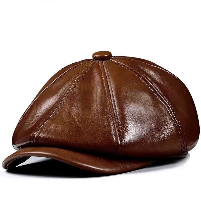 Men Accessories Brand - 봄 새로운 정품 가죽 모자 모자