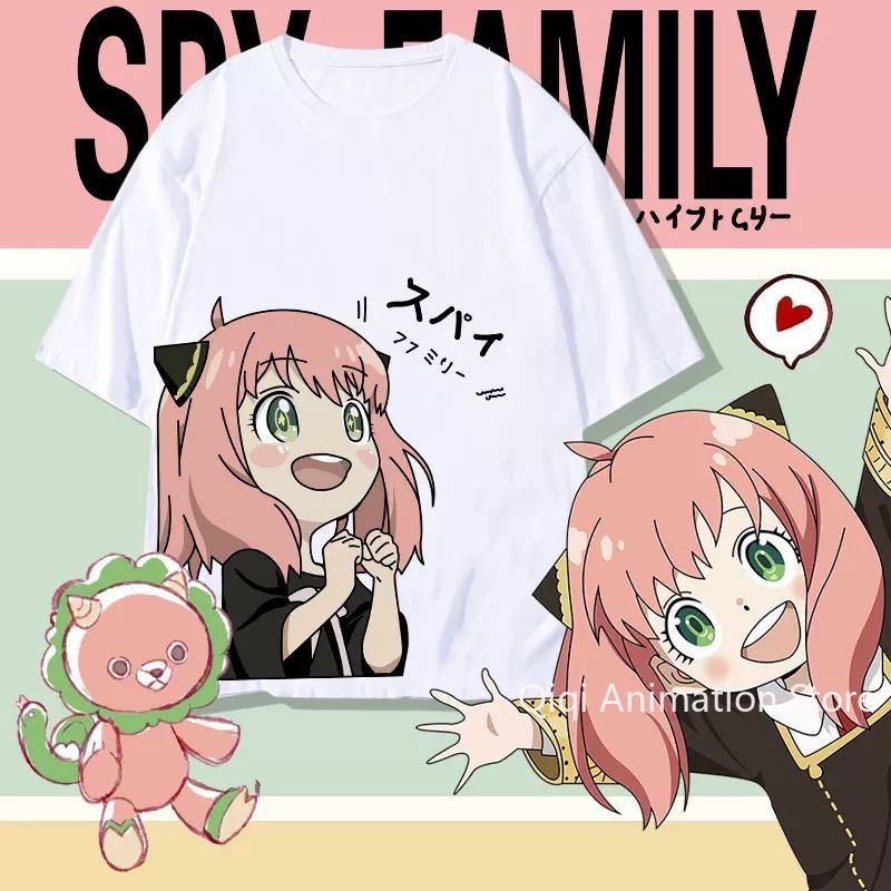 Men Accessories Gift - SPY×FAMILY Anime Anya Forger 주변기기 반팔
