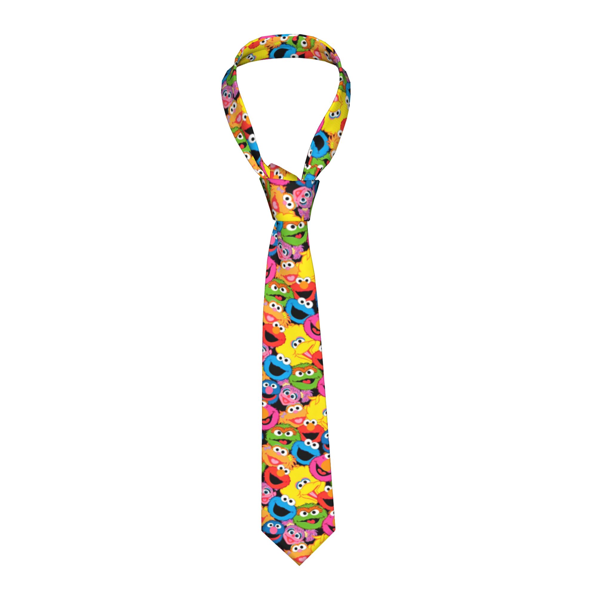 세서미 스트리트 만화 코미디 넥타이 8cm 남성용 넥타 - Men Accessories For Wedding 리뷰 및 가격