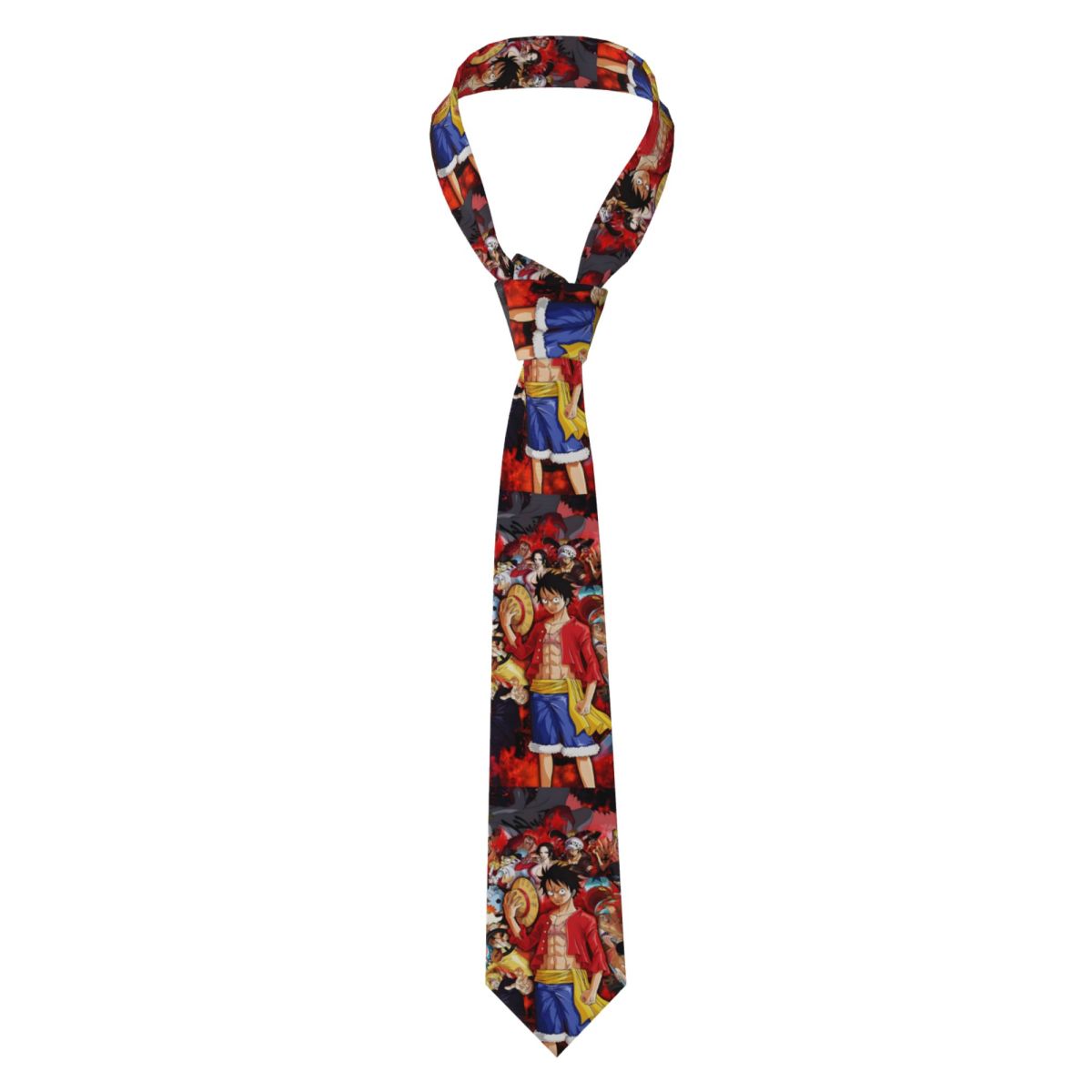 커스텀 코믹 원피스 루피 넥타이 남성용 정장 실크 넥타 - Men Accessories For Wedding 리뷰 및 가격