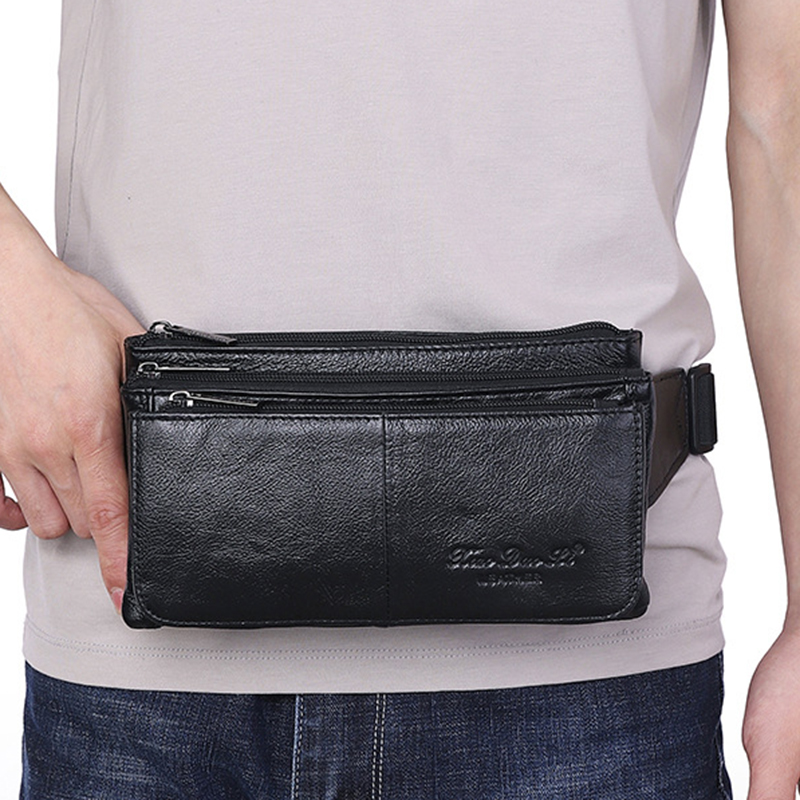 남성 허리 가방 벨트 힙백 지갑 천연 가죽 여행 패션  - Men Accessories Pack 리뷰 및 가격