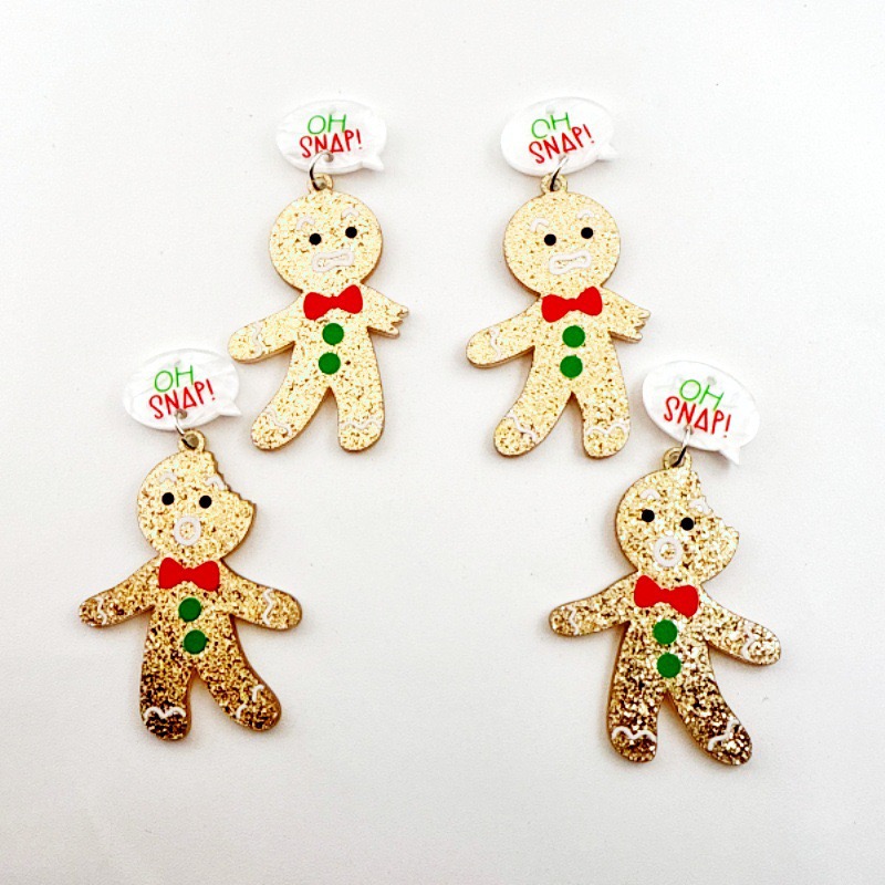 10개 귀여운 크리스마스 진저브레드맨 펜던트, DIY  - Men Accessories Pendant 리뷰 및 가격