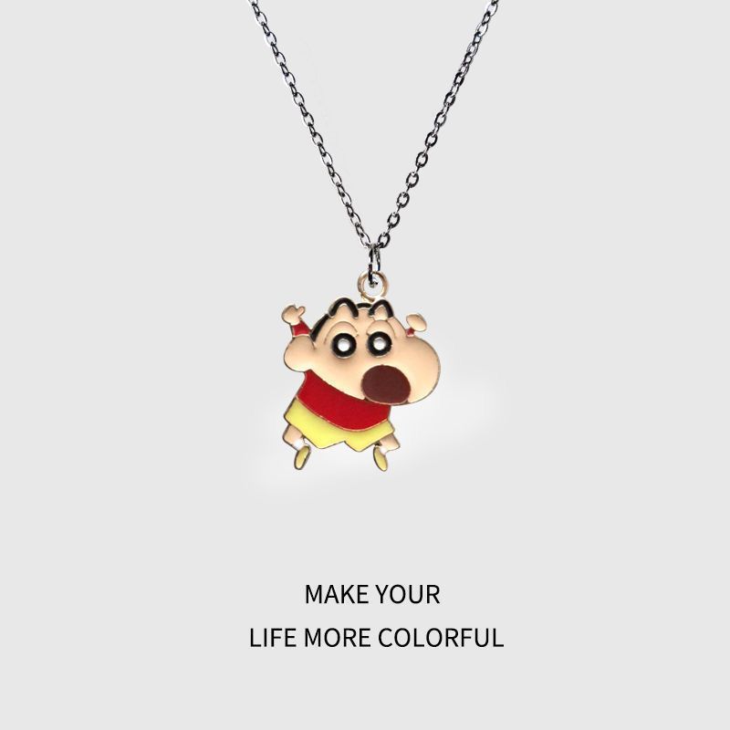 크레용 신짱 만화 목걸이 귀여운 일본식 베스트 프렌드  - Men Accessories Necklace 리뷰 및 가격