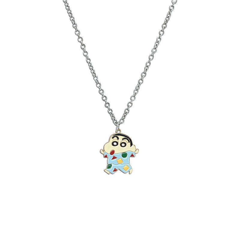 크레용 신짱 만화 목걸이 귀여운 일본식 베스트 프렌드  - Men Accessories Necklace 리뷰 및 가격
