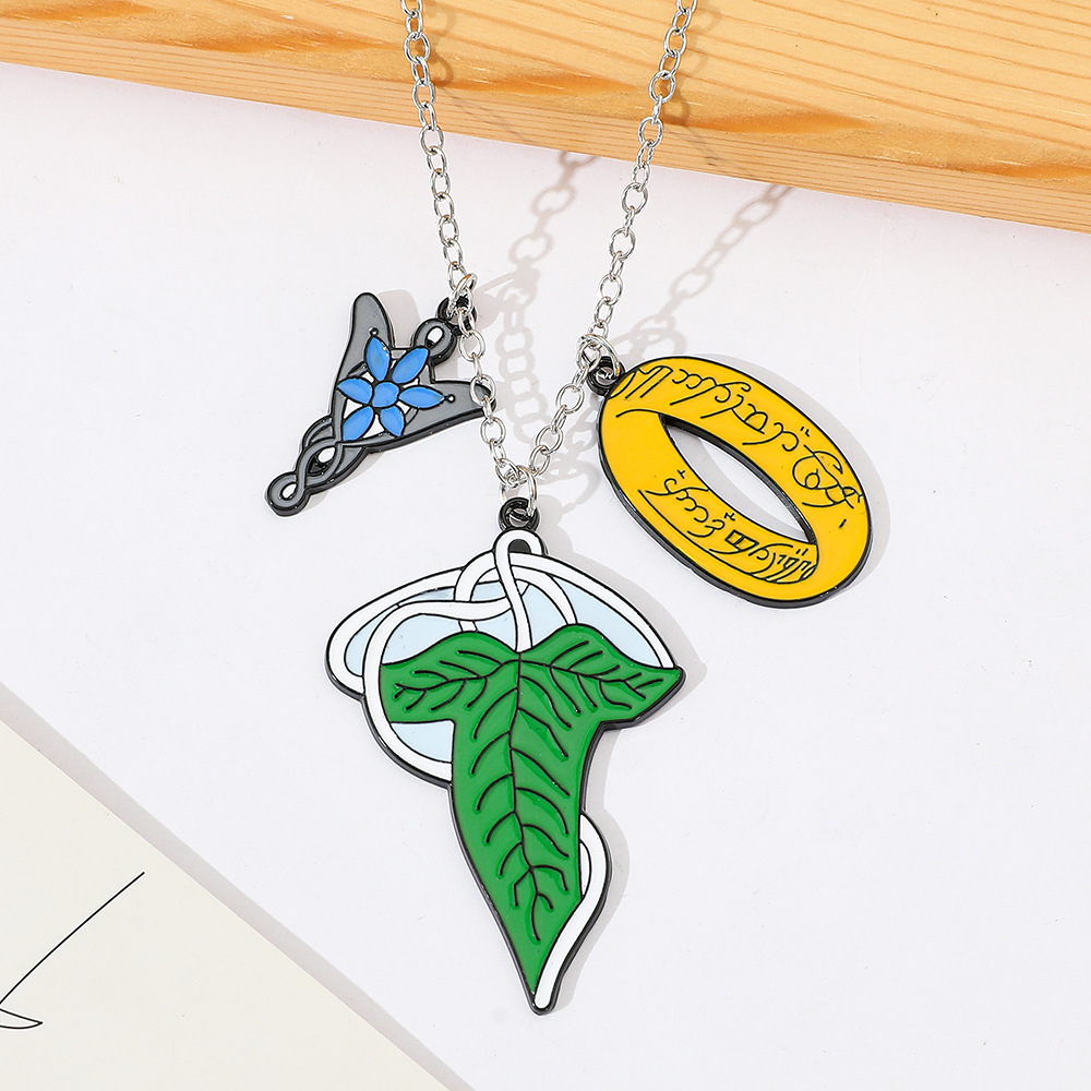반지의 제왕 엘프 목걸이 패션 크리에이티브 리프 펜던트 - Men Accessories Pendant 리뷰 및 가격