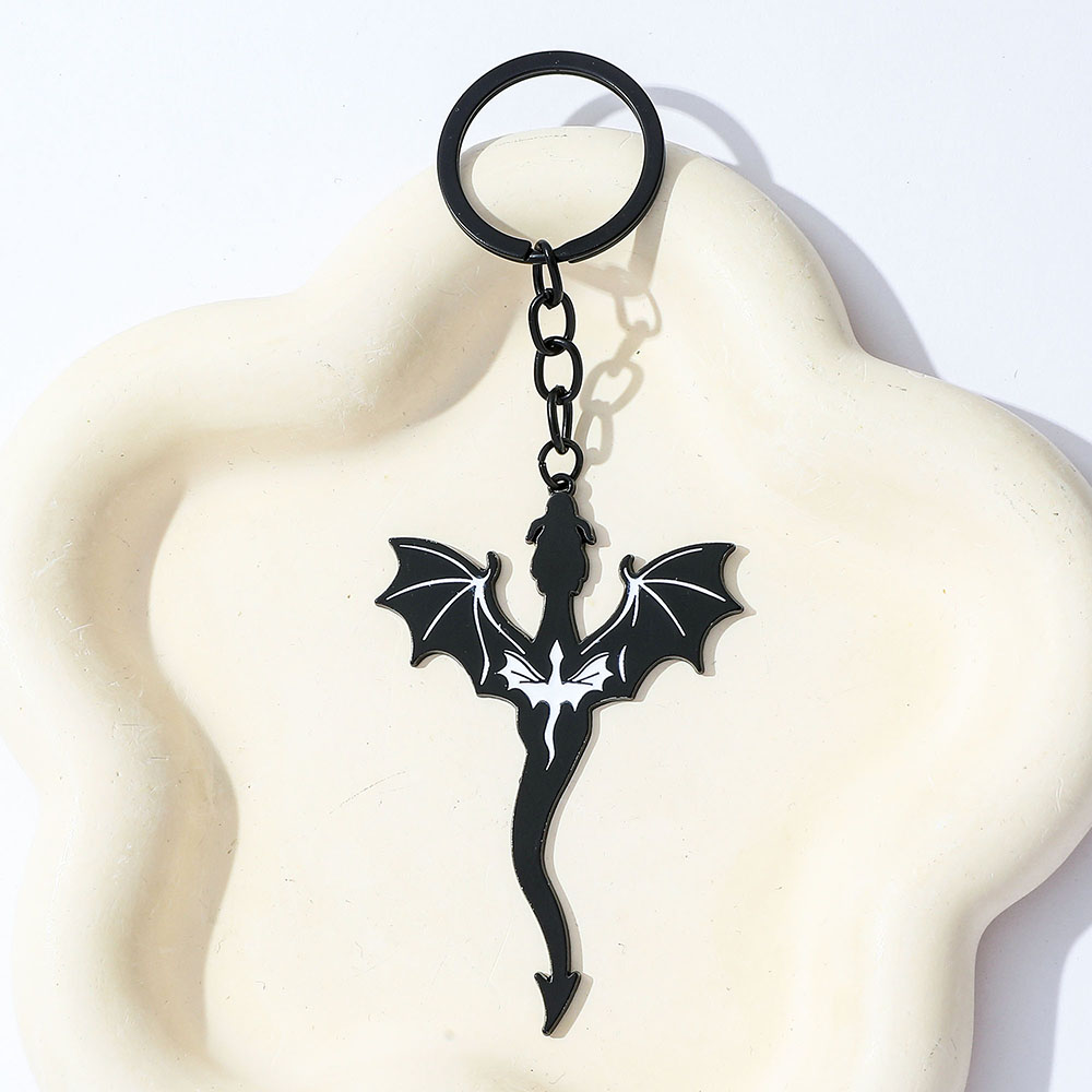 포서드 윙 블랙 드래곤 키체인 펜던트 자동차 열쇠고리  - Men Accessories Pendant 리뷰 및 가격