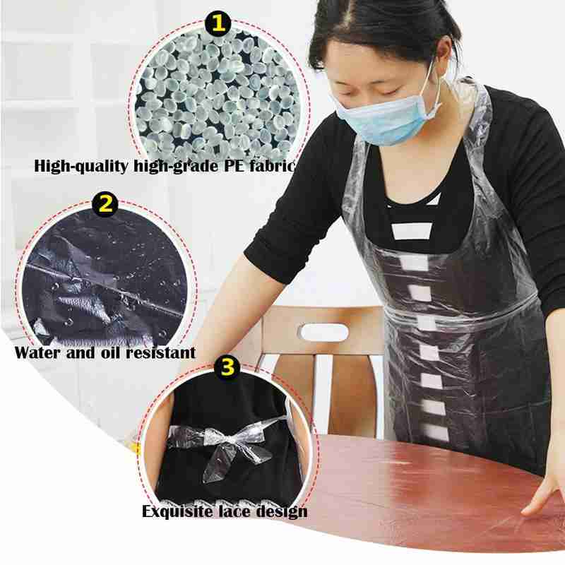 20PCS 일회용 주방 앞치마 플라스틱 방수 앞치마 남 - Men Accessories Pack 리뷰 및 가격