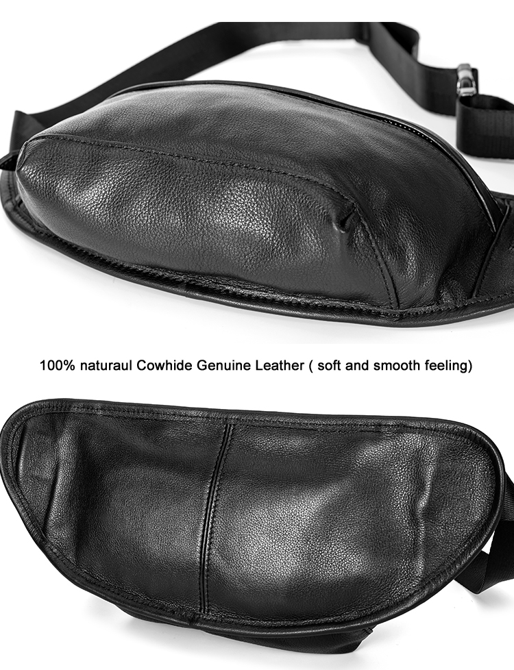남성용 진짜 가죽 허리 가방, 가슴 팩, 가죽 허리 팩 - Men Accessories Pack 리뷰 및 가격