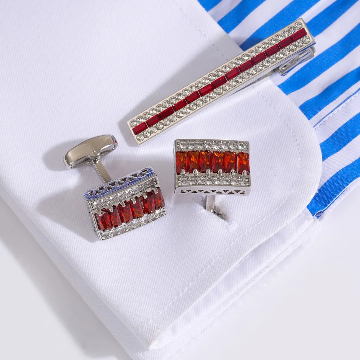 럭셔리 라인석 타이 클립 패션 남성용 비즈니스 연회 원 - Men'S Accessories High End 리뷰 및 가격